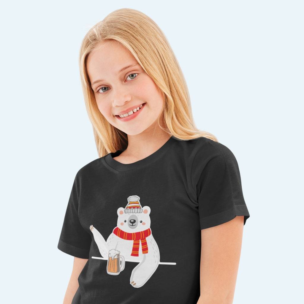 84681-65f8cf.jpg Kids' Polar Bear T-Shirt Kids & Baby Kids' Clothing Color : White|Black|Pink