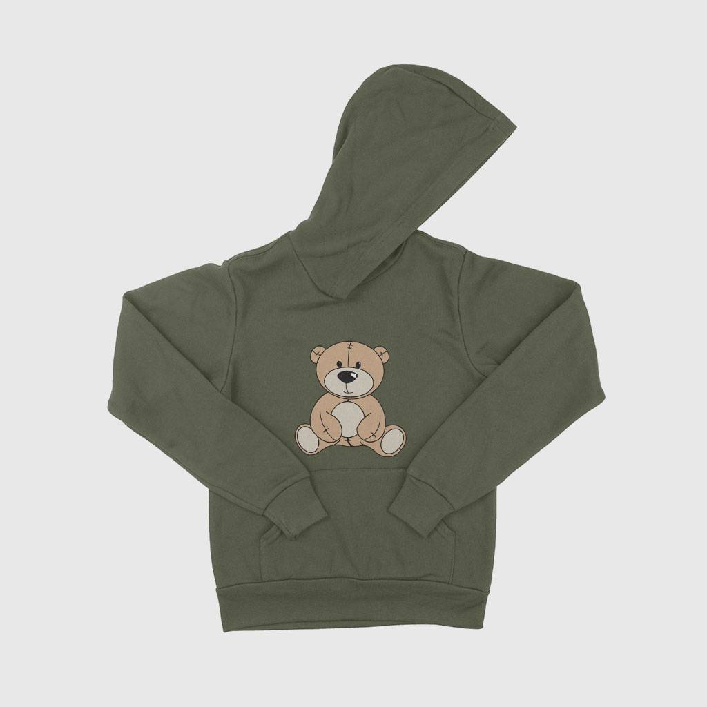 84684-835cbe.jpeg Kids' Sponge Fleece Cute Bear Hoodie Kids & Baby Kids' Clothing Color : Dark Gray Heather|Military Green|Black