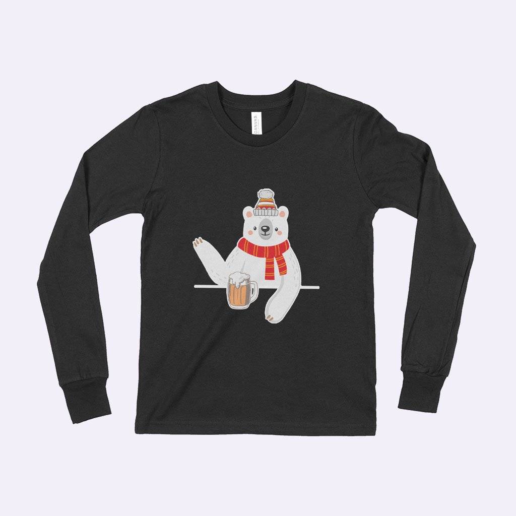 84689-8c40b0.jpeg Kids' Long Sleeve Polar Bear T-Shirt Kids & Baby Kids' Clothing Color : Black|True Royal Blue|Heather Yellow Gold