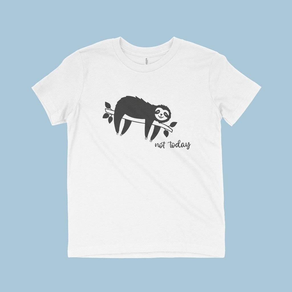 84693-68b5ff.jpeg Not Today Kids' Jersey T-Shirt Kids & Baby Kids' Clothing Color : White|Natural|Pink|Mustard