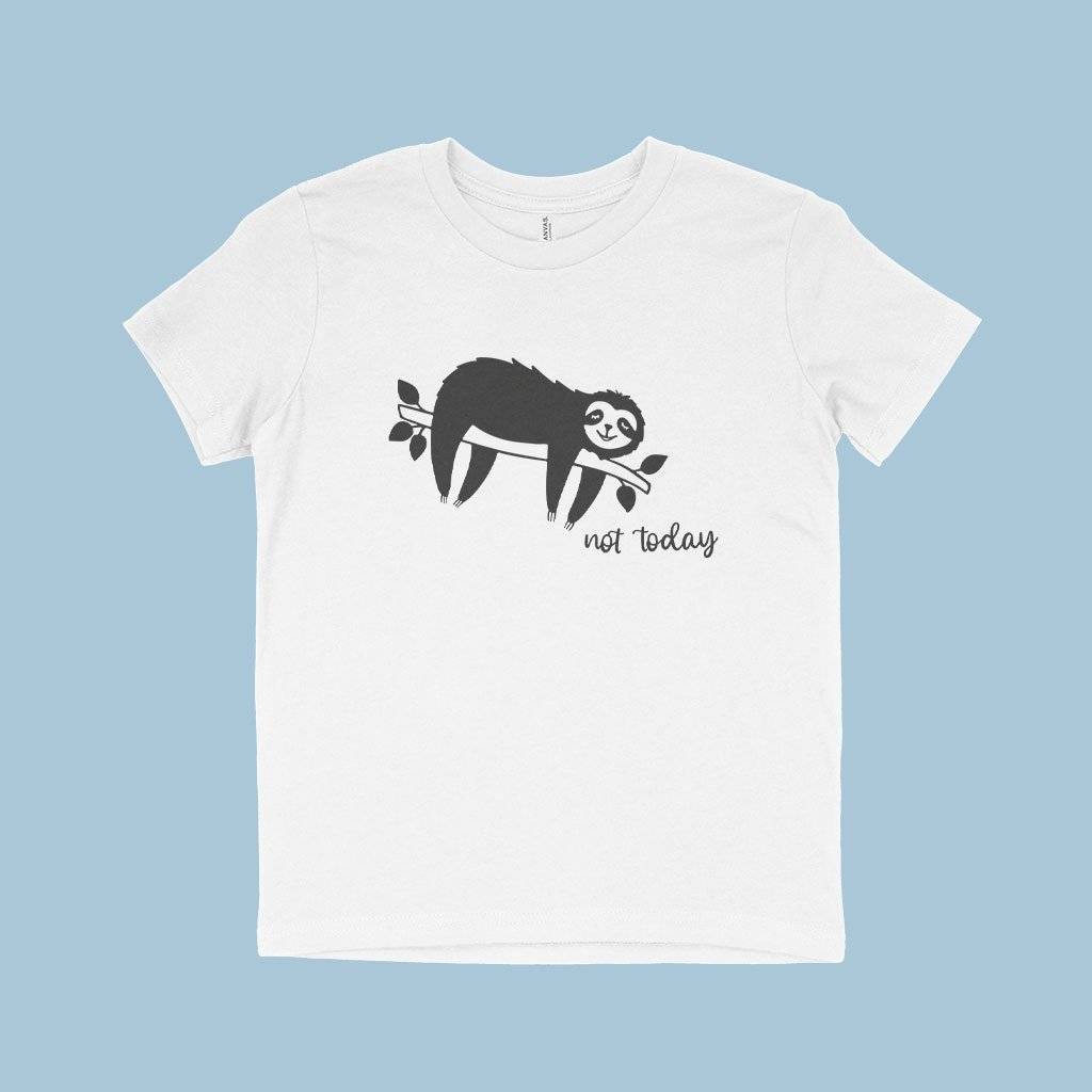 84693-b6b8fc.jpeg Not Today Kids' Jersey T-Shirt Kids & Baby Kids' Clothing Color : White|Natural|Pink|Mustard