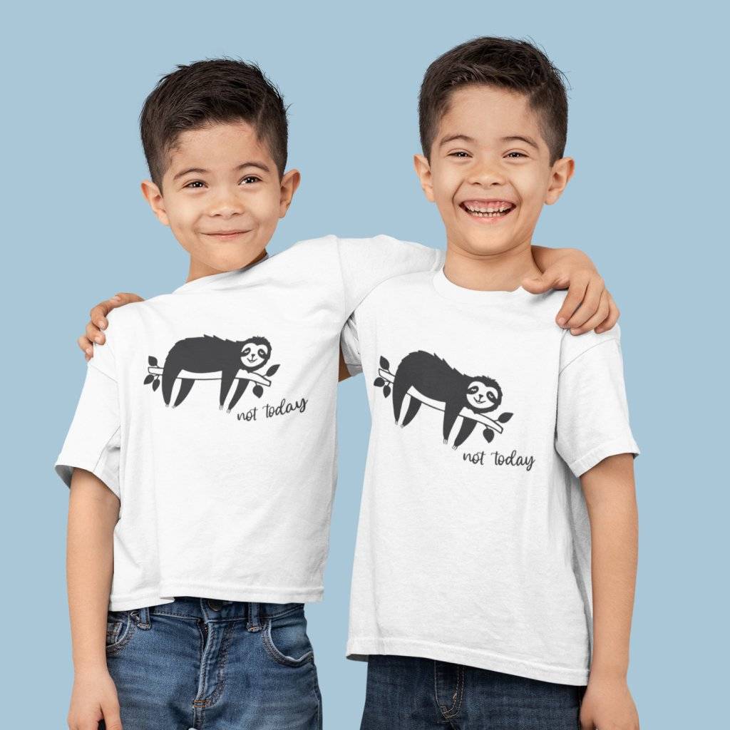 84693-ca889f.jpg Not Today Kids' Jersey T-Shirt Kids & Baby Kids' Clothing Color : White|Natural|Pink|Mustard