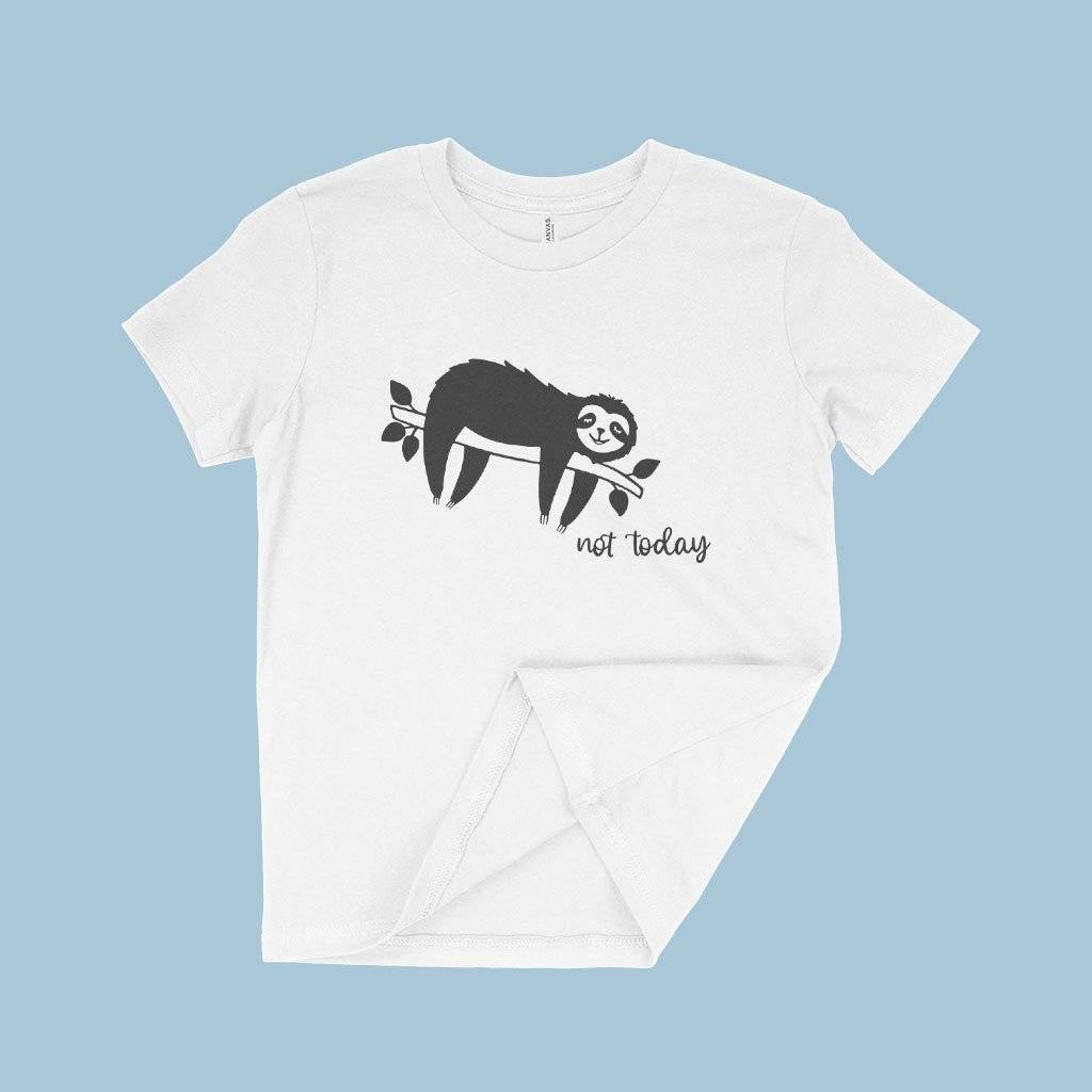 84693-eb0394.jpeg Not Today Kids' Jersey T-Shirt Kids & Baby Kids' Clothing Color : White|Natural|Pink|Mustard