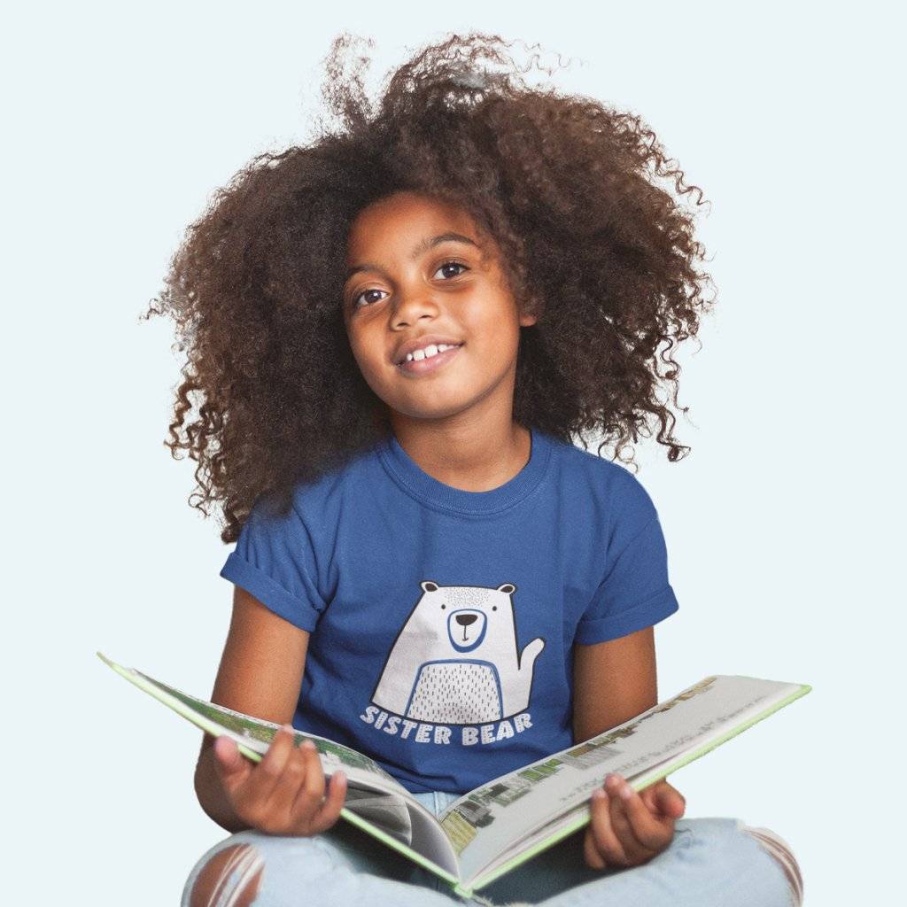 84696-949de9.jpg Kids' Sister Bear T-Shirt Kids & Baby Kids' Clothing Color : Pink|Natural|Columbia Blue