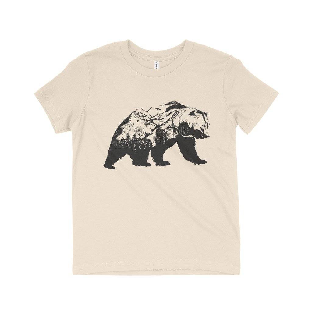 84705-302a85.jpeg Kids' Mountain Bear T-Shirt Kids & Baby Kids' Clothing Color : Natural|Mustard|Pink