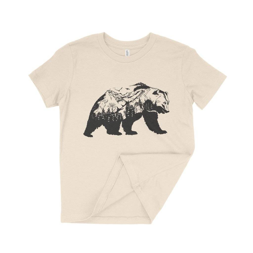 84705-7ff49b.jpeg Kids' Mountain Bear T-Shirt Kids & Baby Kids' Clothing Color : Natural|Mustard|Pink