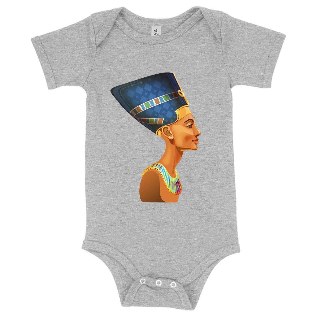 84950-4a1e22.jpeg Baby Cleopatra Onesie - Egypt Onesie Baby Clothing Kids & Baby Color : Gray Triblend|Peach Triblend|Ice Blue Triblend
