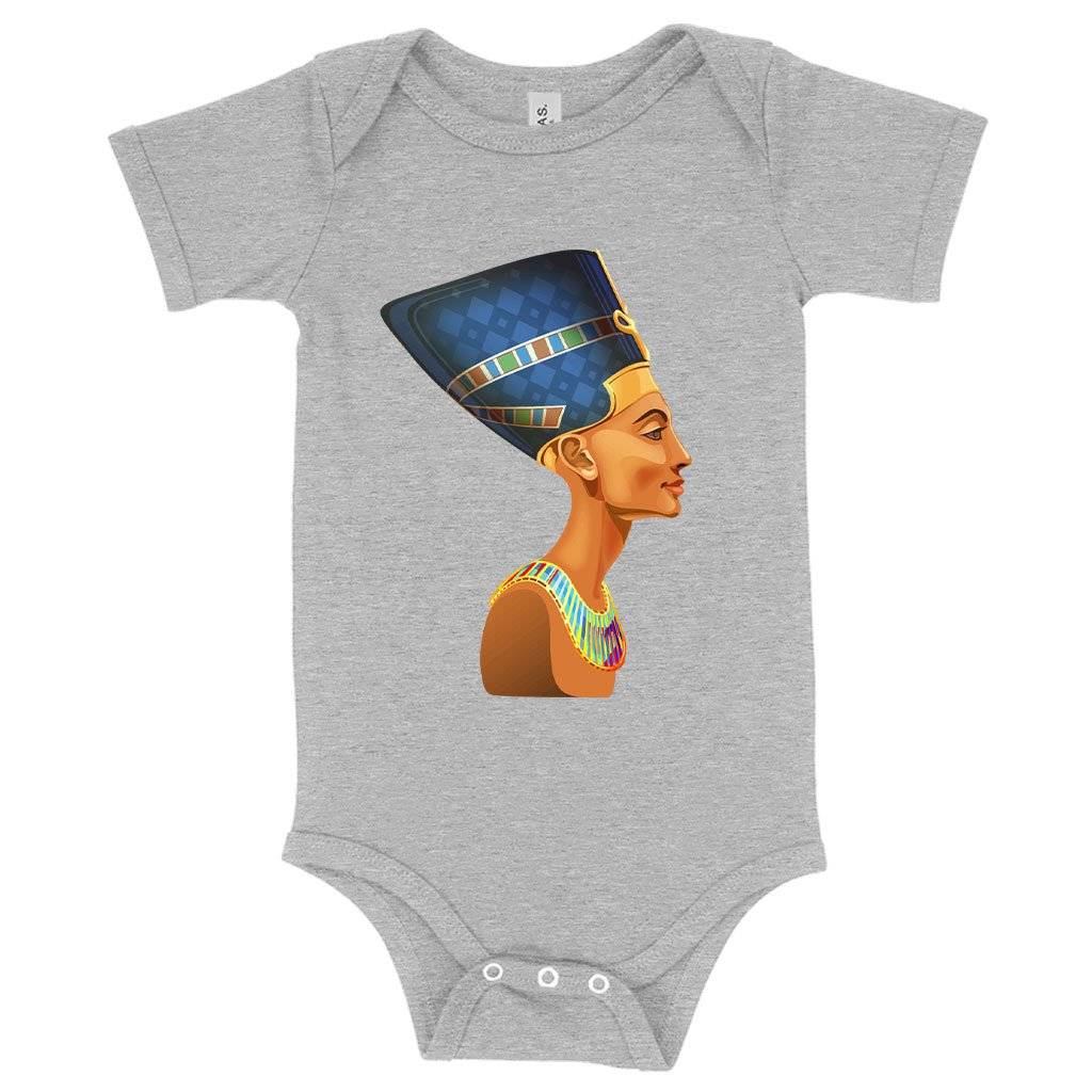 84950-b5b653.jpeg Baby Cleopatra Onesie - Egypt Onesie Baby Clothing Kids & Baby Color : Gray Triblend|Peach Triblend|Ice Blue Triblend