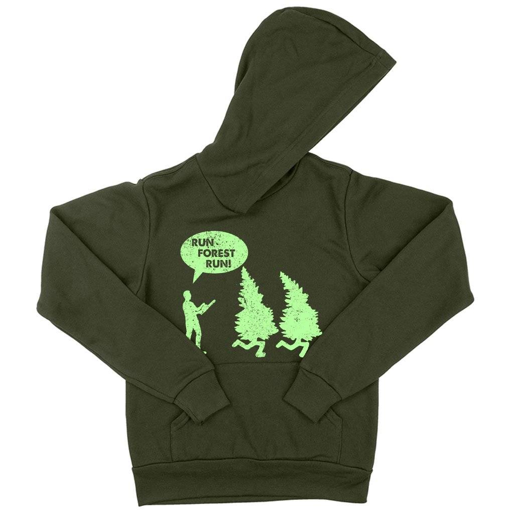 85006-294ece.jpeg Kids' Sponge Fleece Run Forest Run Hoodie - Funny Hoodie Kids & Baby Kids' Clothing Color : Military Green|Athletic Heather|Dark Gray Heather