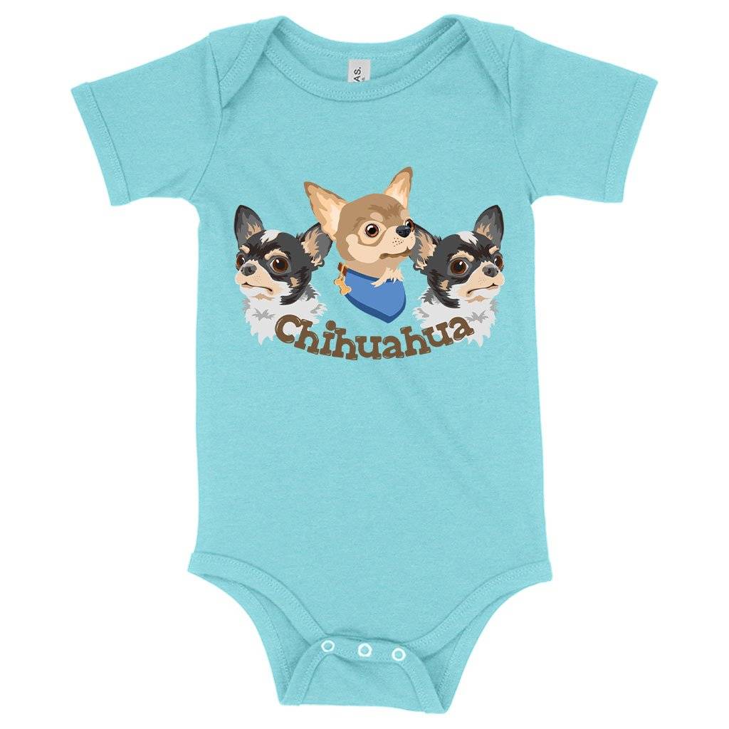 Baby Chihuahua Onesie – Dog Print Onesie – Dog Themed Onesies Baby Clothing Kids & Baby Baby Chihuahua Onesie - Dog Print Onesie - Dog Themed Onesies Baby Clothing Kids & Baby Color : Gray Triblend|Mauve Triblend|Ice Blue Triblend