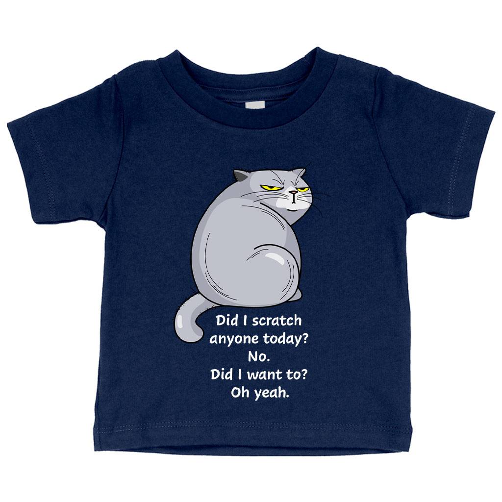 Baby Did I Scratch Anyone Today Funny Cat T-Shirt – Funny Cartoon T-Shirt Baby Clothing Kids & Baby Baby Did I Scratch Anyone Today Funny Cat T-Shirt - Funny Cartoon T-Shirt Baby Clothing Kids & Baby Color : White|Pink|Navy