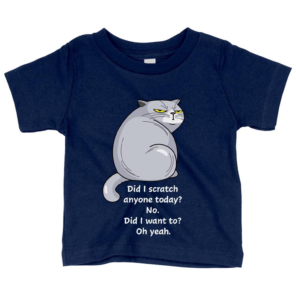 Baby Did I Scratch Anyone Today Funny Cat T-Shirt – Funny Cartoon T-Shirt Baby Clothing Kids & Baby Baby Did I Scratch Anyone Today Funny Cat T-Shirt - Funny Cartoon T-Shirt Baby Clothing Kids & Baby Color : White|Pink|Navy