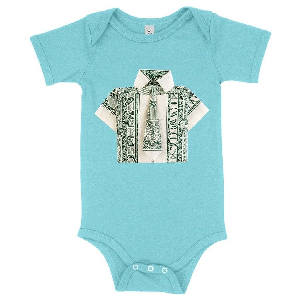 Baby Dollar Origami Onesie – Money Origami Baby Clothing Kids & Baby Baby Dollar Origami Onesie - Money Origami Baby Clothing Kids & Baby Color : Peach Triblend|Ice Blue Triblend|Mauve Triblend