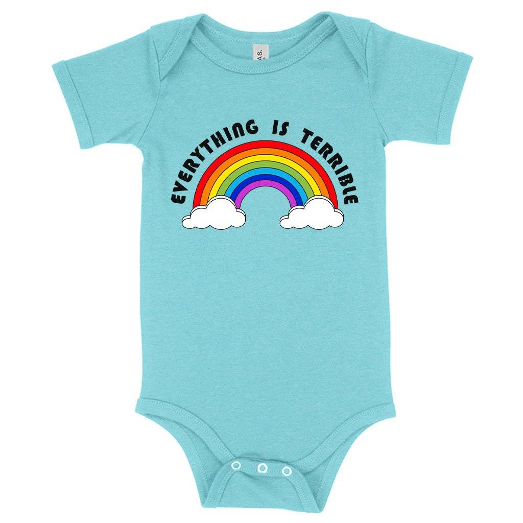Baby Everything Is Terrible Onesie – Funny Onesies Baby Clothing Kids & Baby Baby Everything Is Terrible Onesie - Funny Onesies Baby Clothing Kids & Baby Color : Gray Triblend|Peach Triblend|Ice Blue Triblend