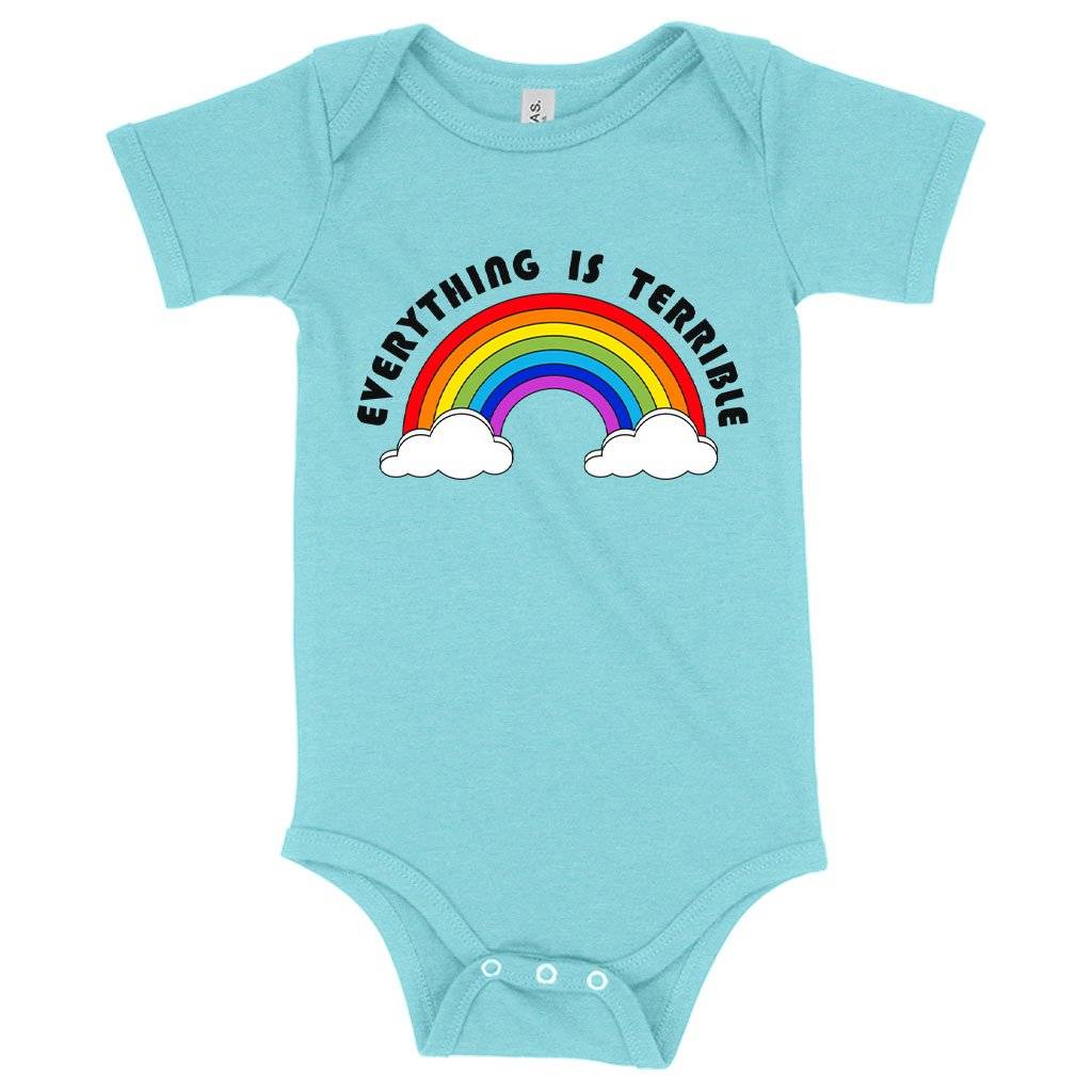 Baby Everything Is Terrible Onesie – Funny Onesies Baby Clothing Kids & Baby Baby Everything Is Terrible Onesie - Funny Onesies Baby Clothing Kids & Baby Color : Gray Triblend|Peach Triblend|Ice Blue Triblend