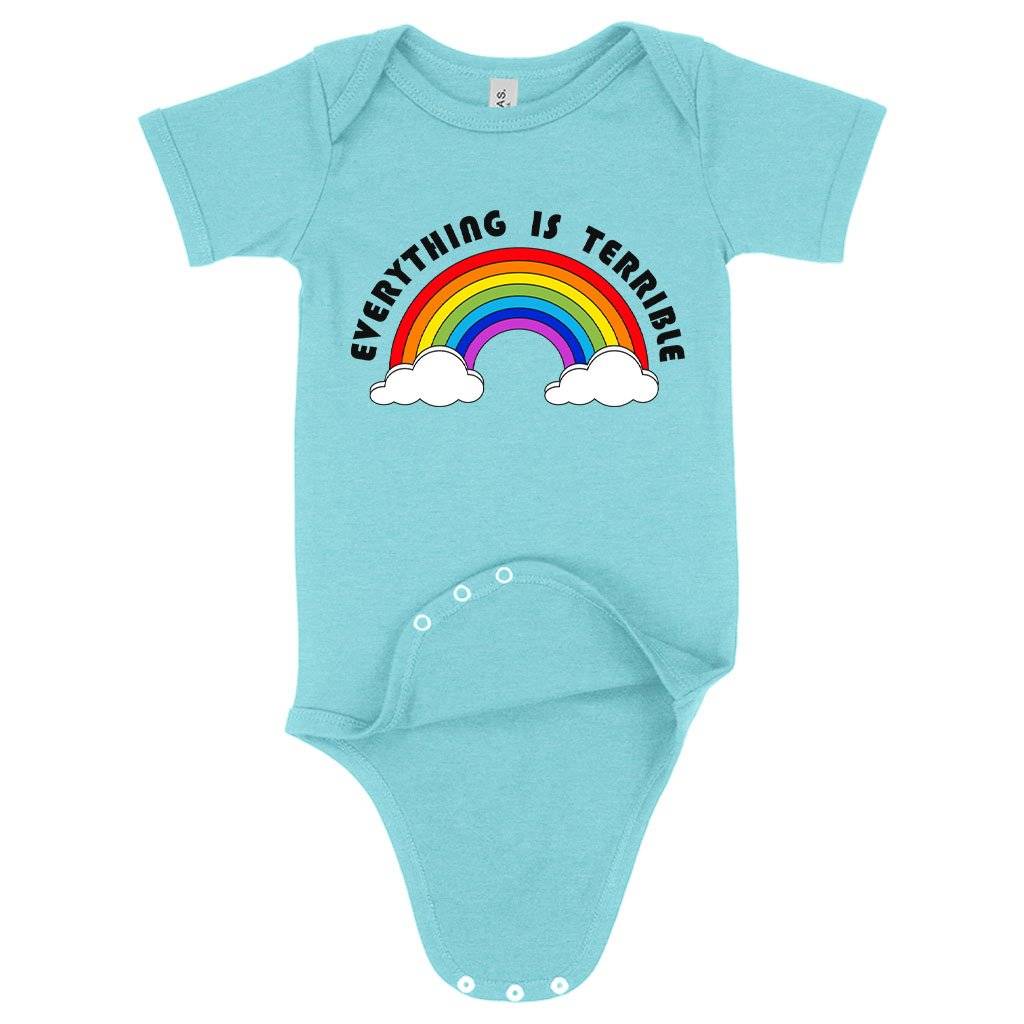 Baby Everything Is Terrible Onesie – Funny Onesies Baby Clothing Kids & Baby Baby Everything Is Terrible Onesie - Funny Onesies Baby Clothing Kids & Baby Color : Gray Triblend|Peach Triblend|Ice Blue Triblend
