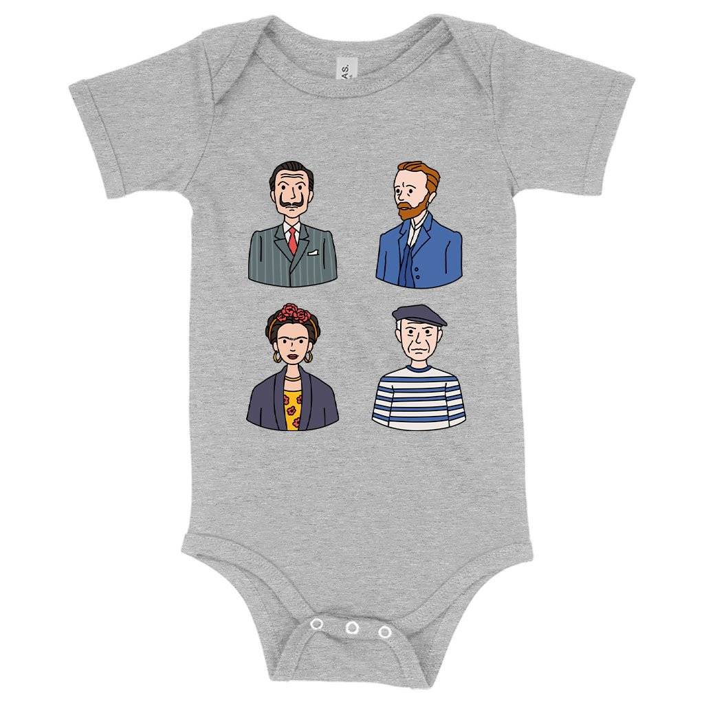 Baby Famous Artists Onesie – Art Print Onesies Baby Clothing Kids & Baby Baby Famous Artists Onesie - Art Print Onesies Baby Clothing Kids & Baby Color : Gray Triblend|Peach Triblend|Ice Blue Triblend