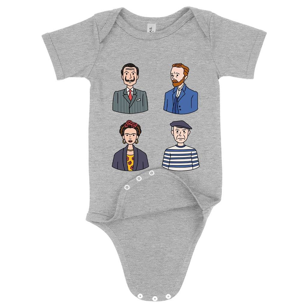 Baby Famous Artists Onesie – Art Print Onesies Baby Clothing Kids & Baby Baby Famous Artists Onesie - Art Print Onesies Baby Clothing Kids & Baby Color : Gray Triblend|Peach Triblend|Ice Blue Triblend