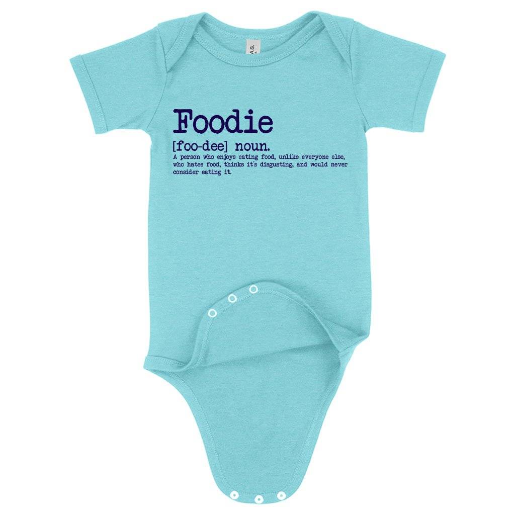 Baby Foodie Onesie – Funny Food Onesies Baby Clothing Kids & Baby Baby Foodie Onesie - Funny Food Onesies Baby Clothing Kids & Baby Color : Peach Triblend|Ice Blue Triblend|Gray Triblend
