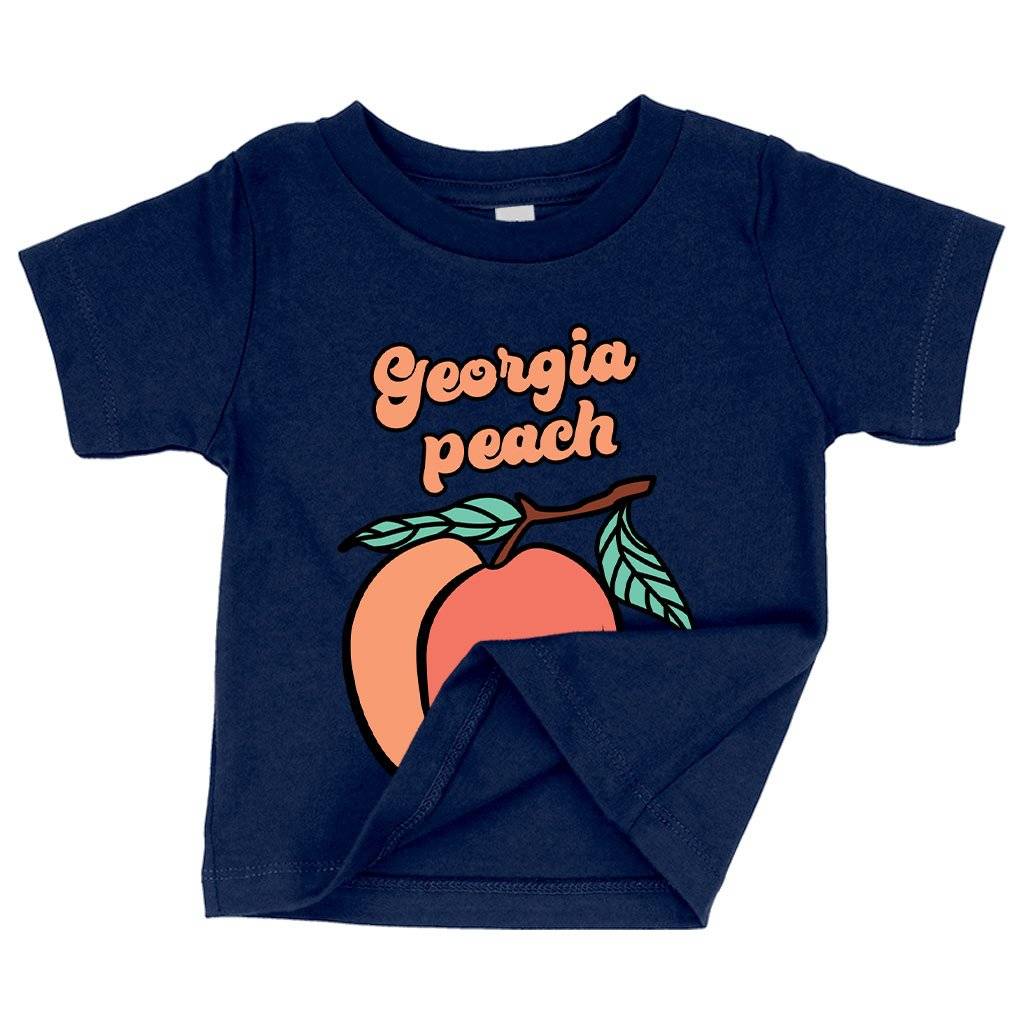 Baby Georgia Peach T-Shirt – Peach State T-Shirts Baby Feeding Kids & Baby Baby Georgia Peach T-Shirt - Peach State T-Shirts Baby Feeding Kids & Baby Color : White|Athletic Heather|Navy