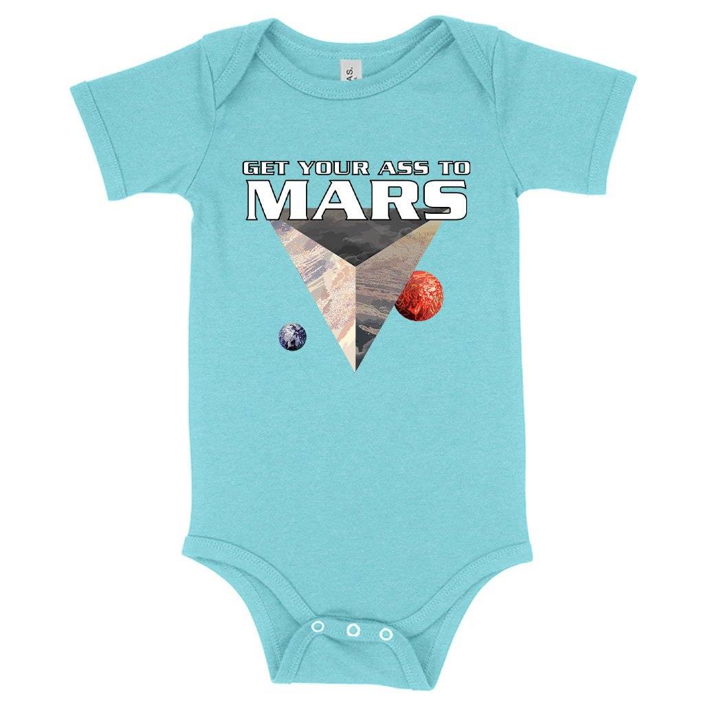 Baby Get Your Ass to Mars Onesie – Total Recall Onesie Baby Clothing Kids & Baby Baby Get Your Ass to Mars Onesie - Total Recall Onesie Baby Clothing Kids & Baby Color : Peach Triblend|Mauve Triblend|Ice Blue Triblend