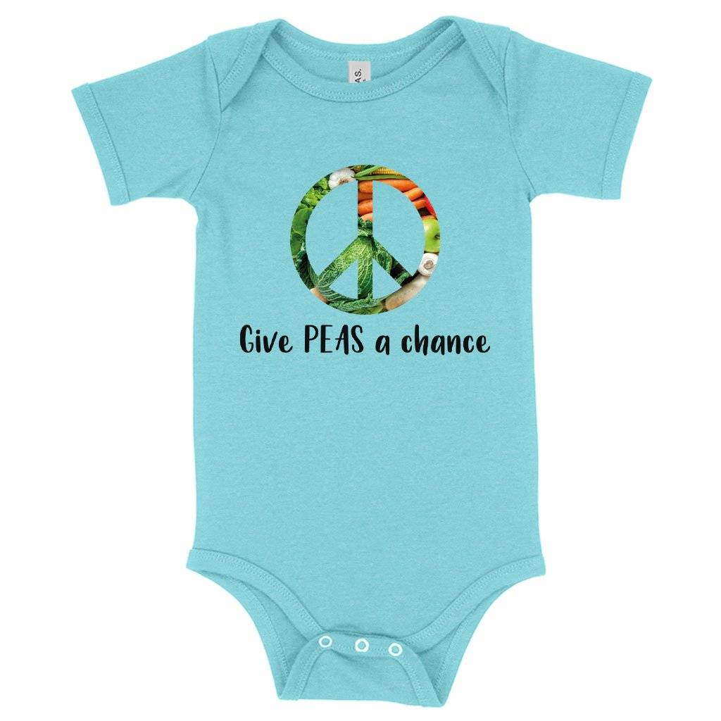 Baby Give Peas a Chance Funny Vegan Onesie – Vegan Print Onesie – Vegetarian Funny Onesies Baby Clothing Kids & Baby Baby Give Peas a Chance Funny Vegan Onesie - Vegan Print Onesie - Vegetarian Funny Onesies Baby Clothing Kids & Baby Color : Peach Triblend|Ice Blue Triblend|Gray Triblend