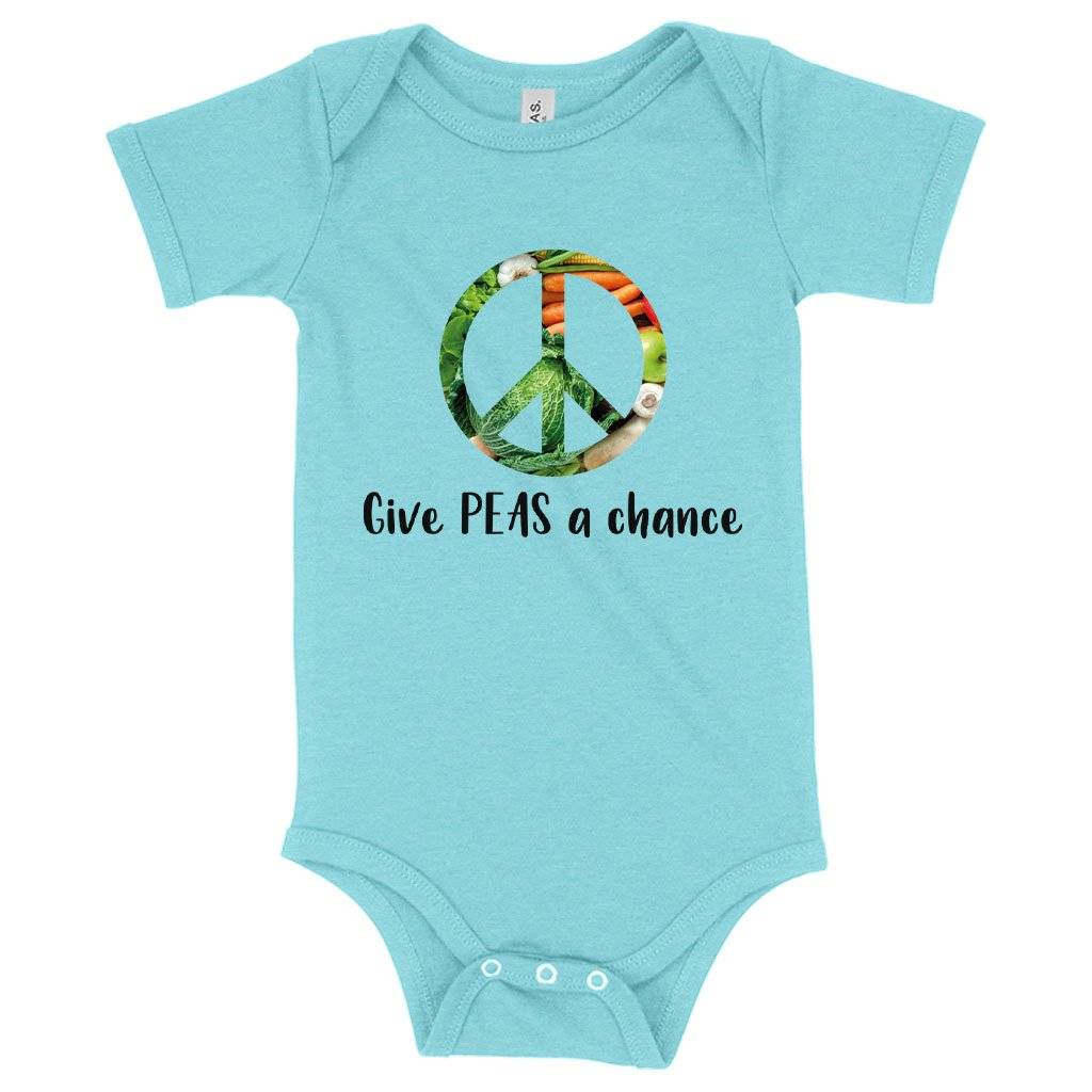 Baby Give Peas a Chance Funny Vegan Onesie – Vegan Print Onesie – Vegetarian Funny Onesies Baby Clothing Kids & Baby Baby Give Peas a Chance Funny Vegan Onesie - Vegan Print Onesie - Vegetarian Funny Onesies Baby Clothing Kids & Baby Color : Peach Triblend|Ice Blue Triblend|Gray Triblend
