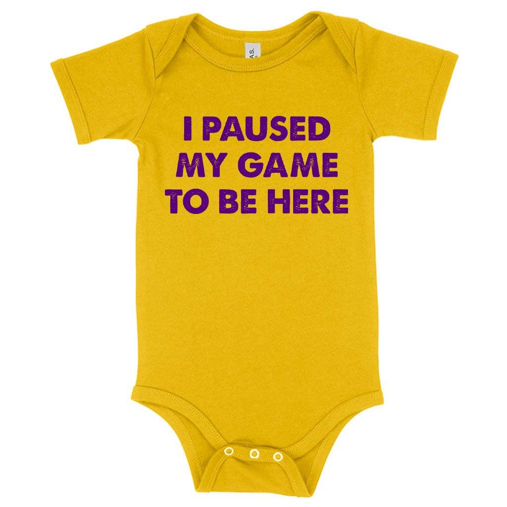 Baby I Paused My Game Best Funny Onesie – Funny Gaming Onesie Baby Clothing Kids & Baby Baby I Paused My Game Best Funny Onesie - Funny Gaming Onesie Baby Clothing Kids & Baby Color : Heather Dust|Heather Columbia Blue|Yellow
