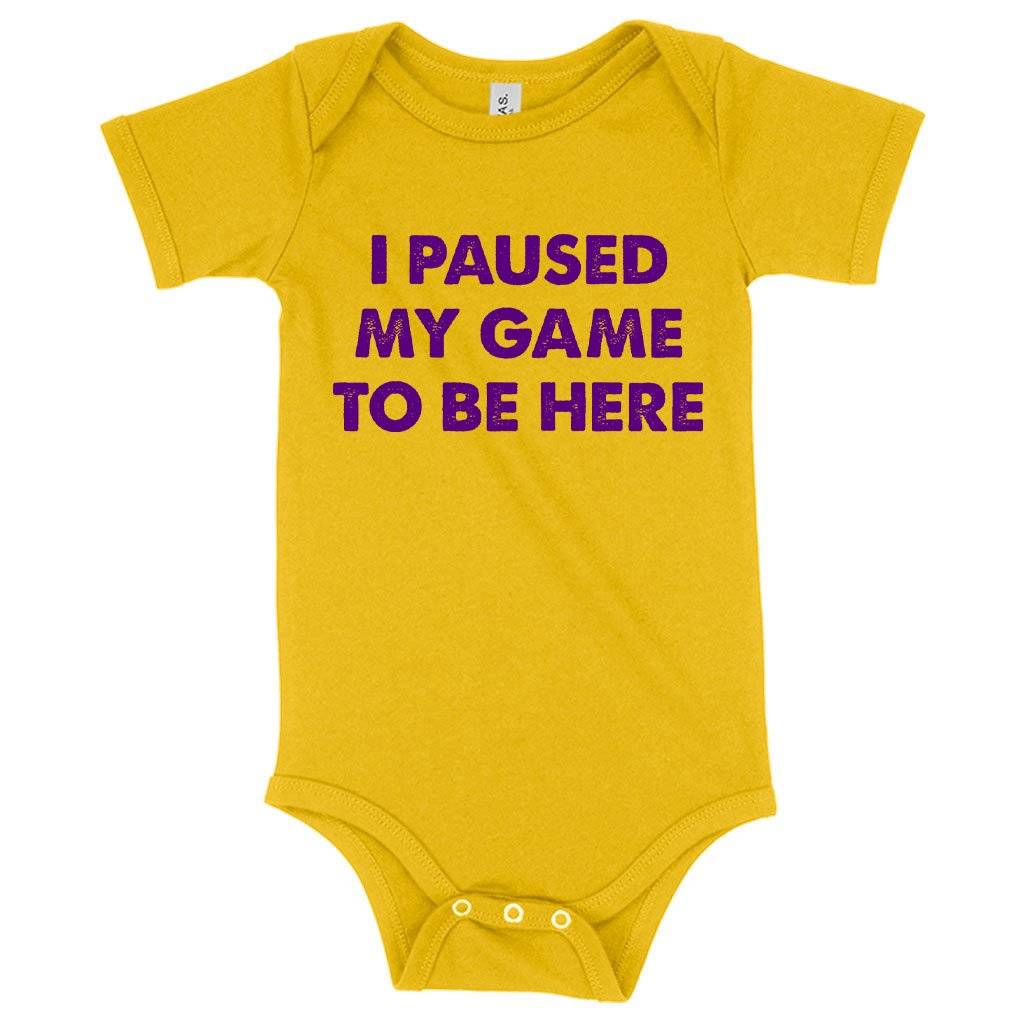 Baby I Paused My Game Best Funny Onesie – Funny Gaming Onesie Baby Clothing Kids & Baby Baby I Paused My Game Best Funny Onesie - Funny Gaming Onesie Baby Clothing Kids & Baby Color : Heather Dust|Heather Columbia Blue|Yellow