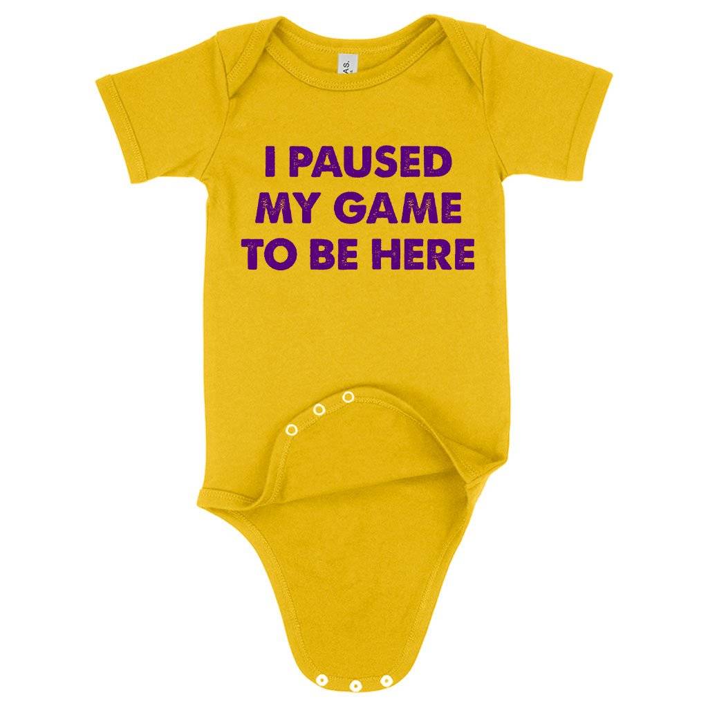 Baby I Paused My Game Best Funny Onesie – Funny Gaming Onesie Baby Clothing Kids & Baby Baby I Paused My Game Best Funny Onesie - Funny Gaming Onesie Baby Clothing Kids & Baby Color : Heather Dust|Heather Columbia Blue|Yellow