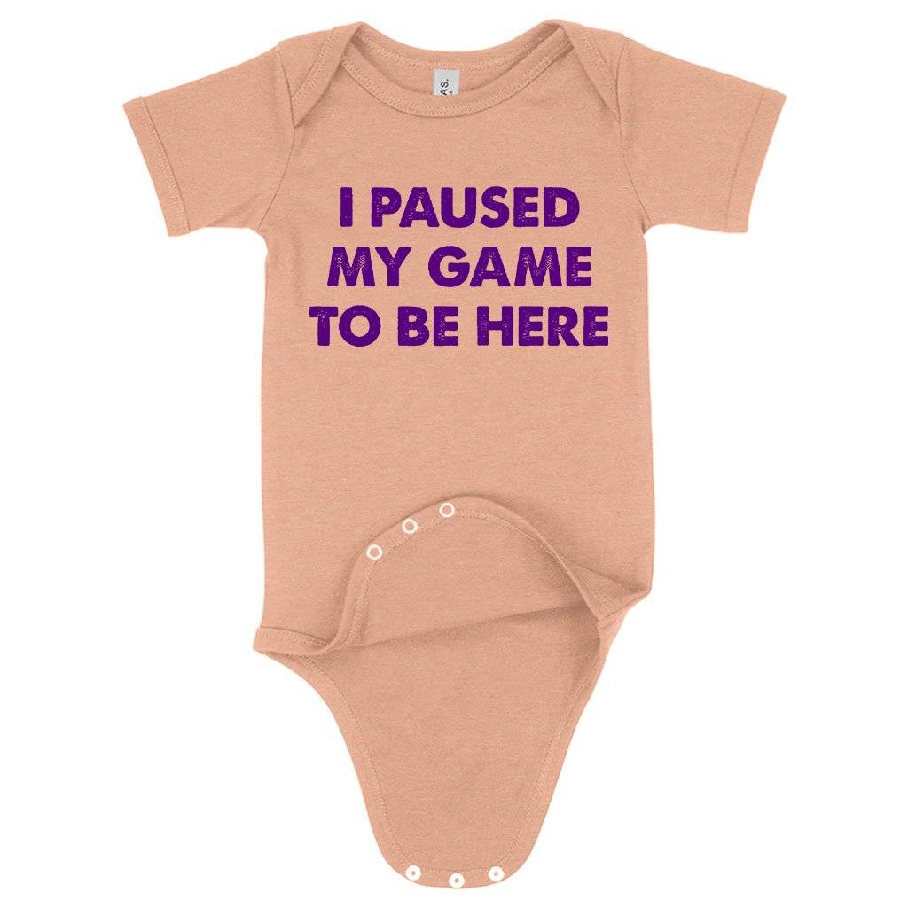 Baby I Paused My Game Best Funny Onesie – Perfect Game Onesie Baby Clothing Kids & Baby Baby I Paused My Game Best Funny Onesie - Perfect Game Onesie Baby Clothing Kids & Baby Color : Peach Triblend|Ice Blue Triblend|Gray Triblend