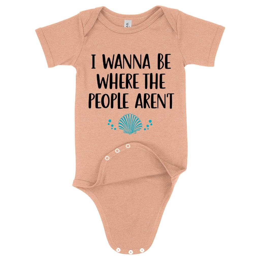 Baby I Wanna Be Where the People Aren’t Humorous Onesie – Funny Baby Onesie Baby Clothing Kids & Baby Baby I Wanna Be Where the People Aren't Humorous Onesie - Funny Baby Onesie Baby Clothing Kids & Baby Color : Peach Triblend|Gray Triblend|Mauve Triblend