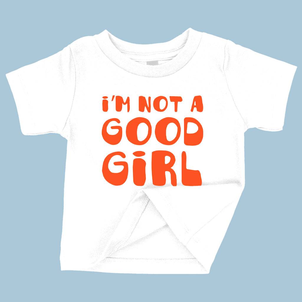 Baby I’m Not a Good Girl T-Shirt – Graphic T-Shirt Baby Clothing Kids & Baby Baby I’m Not a Good Girl T-Shirt - Graphic T-Shirt Baby Clothing Kids & Baby Color : Yellow|White|Navy