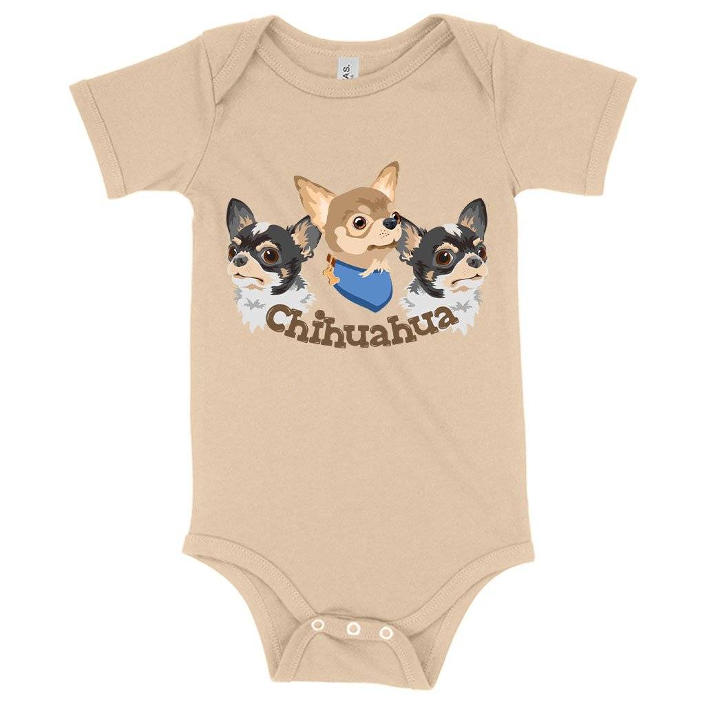 Baby Jersey Chihuahua Onesie – Dog Print Onesie – Dog Themed Onesies Baby Clothing Kids & Baby Baby Jersey Chihuahua Onesie - Dog Print Onesie - Dog Themed Onesies Baby Clothing Kids & Baby Color : Heather Dust|Asphalt|White