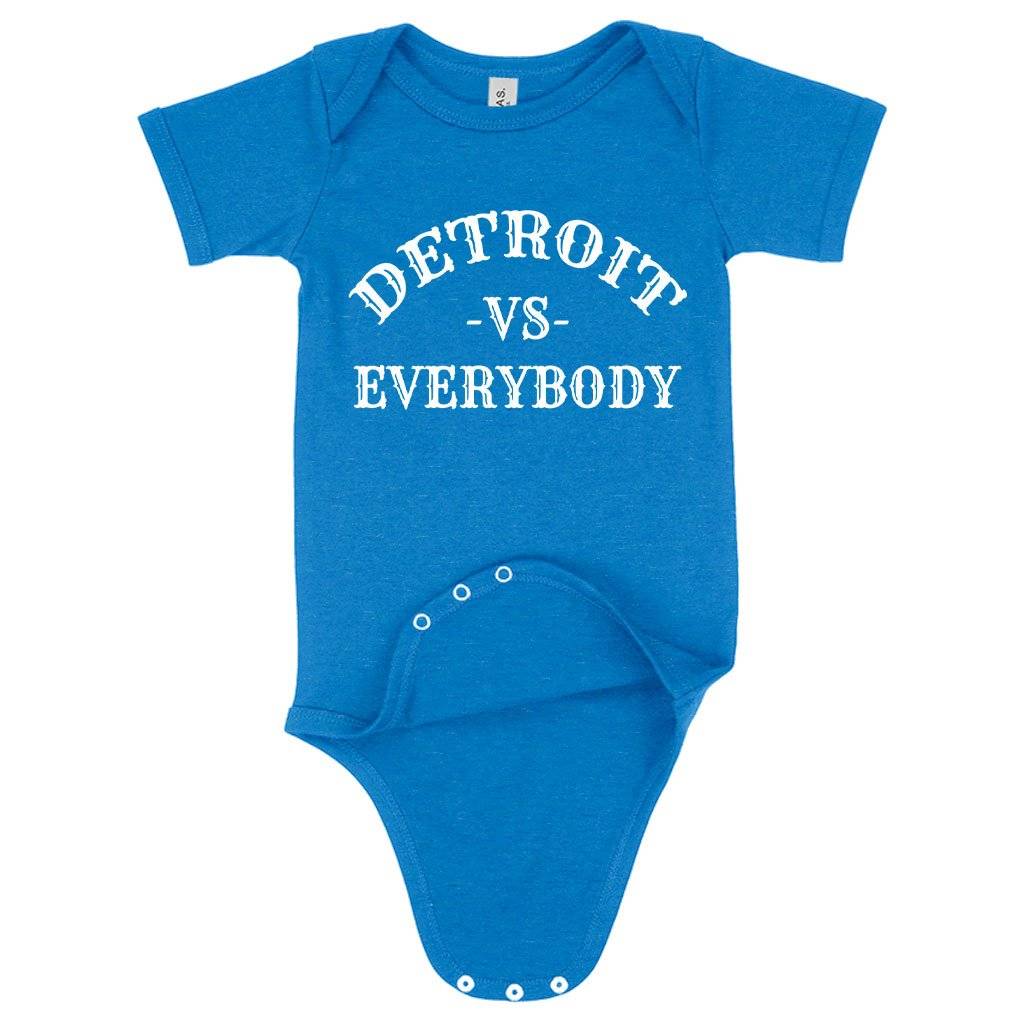 Baby Jersey Detroit Vs Everybody Onesie – Detroit Vintage Onesies Baby Clothing Kids & Baby Baby Jersey Detroit Vs Everybody Onesie - Detroit Vintage Onesies Baby Clothing Kids & Baby Color : Asphalt|Heather Columbia Blue|White