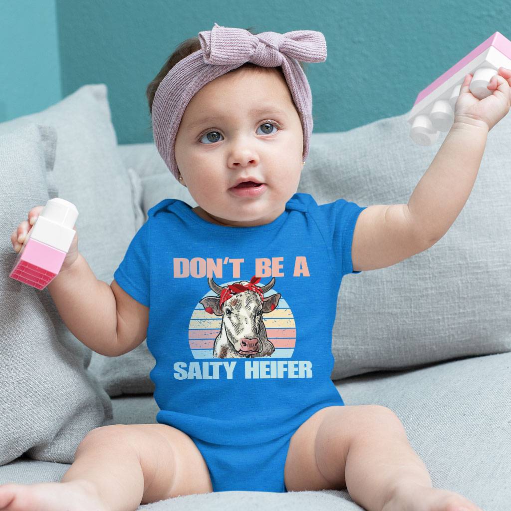 Baby Jersey Don’t Be a Salty Heifer Onesie – Cow Onesie Baby Clothing Kids & Baby Baby Jersey Don’t Be a Salty Heifer Onesie - Cow Onesie Baby Clothing Kids & Baby Color : White|Heather Columbia Blue|Asphalt