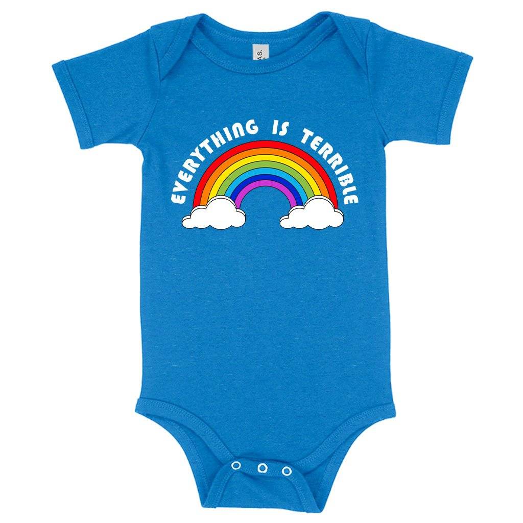 Baby Jersey Everything Is Terrible Onesie – Funny Onesies Baby Clothing Kids & Baby Baby Jersey Everything Is Terrible Onesie - Funny Onesies Baby Clothing Kids & Baby Color : Heather Columbia Blue|White|Asphalt