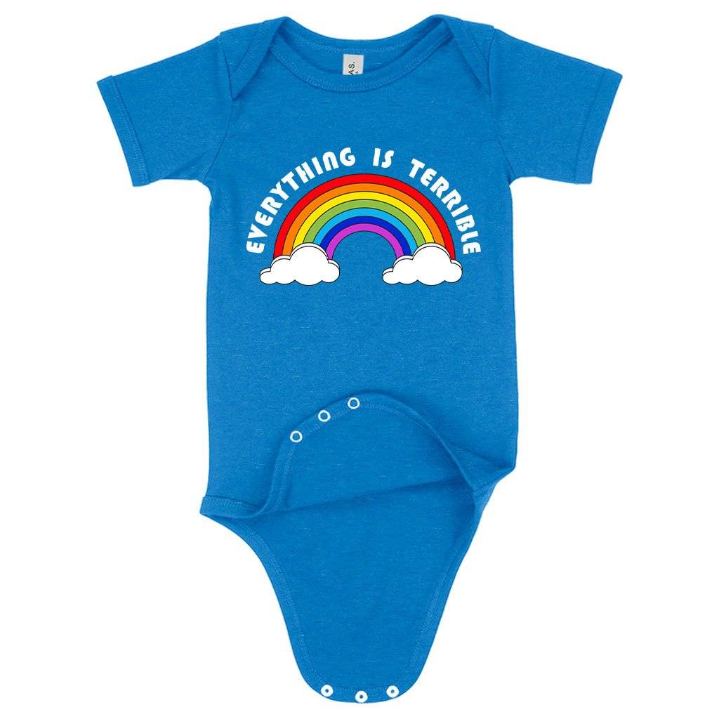 Baby Jersey Everything Is Terrible Onesie – Funny Onesies Baby Clothing Kids & Baby Baby Jersey Everything Is Terrible Onesie - Funny Onesies Baby Clothing Kids & Baby Color : Heather Columbia Blue|White|Asphalt