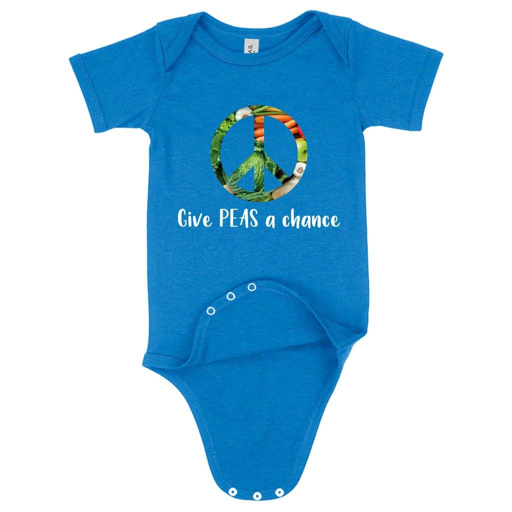 Baby Jersey Give Peas a Chance Funny Vegan Onesie – Vegan Print Onesie – Vegetarian Funny Onesies Baby Clothing Kids & Baby Baby Jersey Give Peas a Chance Funny Vegan Onesie - Vegan Print Onesie - Vegetarian Funny Onesies Baby Clothing Kids & Baby Color : White|Heather Dust|Heather Columbia Blue