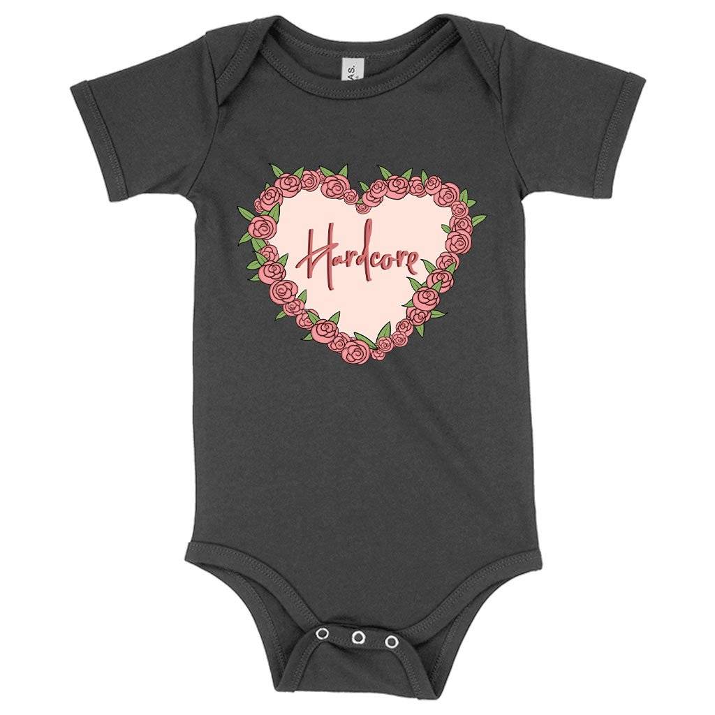 Baby Jersey Hardcore Onesie – Heart Onesie Baby Clothing Kids & Baby Baby Jersey Hardcore Onesie - Heart Onesie Baby Clothing Kids & Baby Color : Asphalt|Pink|White