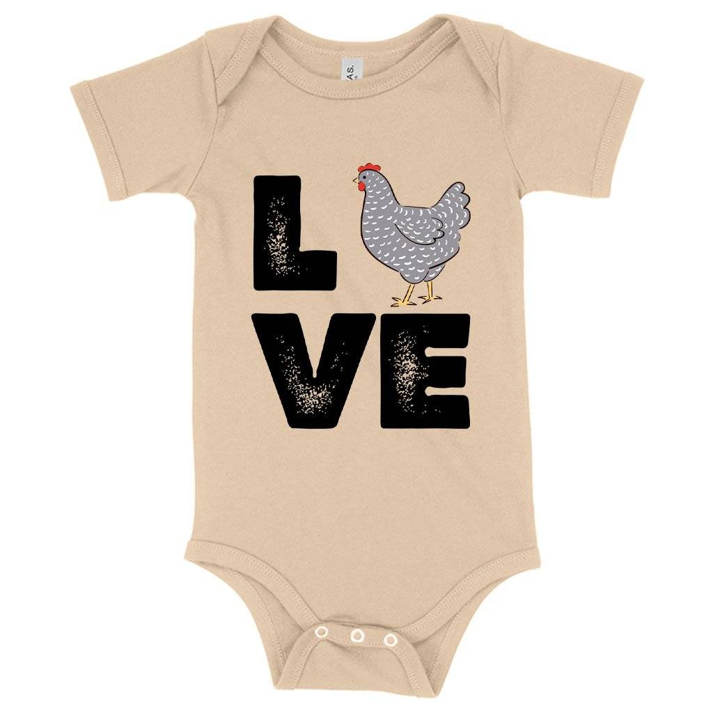 Baby Jersey Love Chicken Onesie – Distressed Graphic Onesie Baby Clothing Kids & Baby Baby Jersey Love Chicken Onesie - Distressed Graphic Onesie Baby Clothing Kids & Baby Color : White|Heather Dust|Yellow