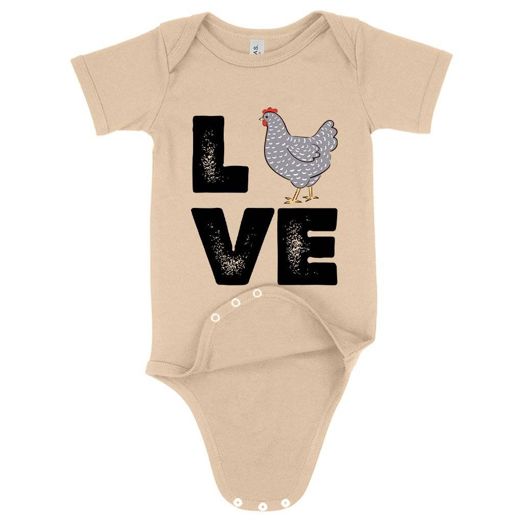 Baby Jersey Love Chicken Onesie – Distressed Graphic Onesie Baby Clothing Kids & Baby Baby Jersey Love Chicken Onesie - Distressed Graphic Onesie Baby Clothing Kids & Baby Color : White|Heather Dust|Yellow