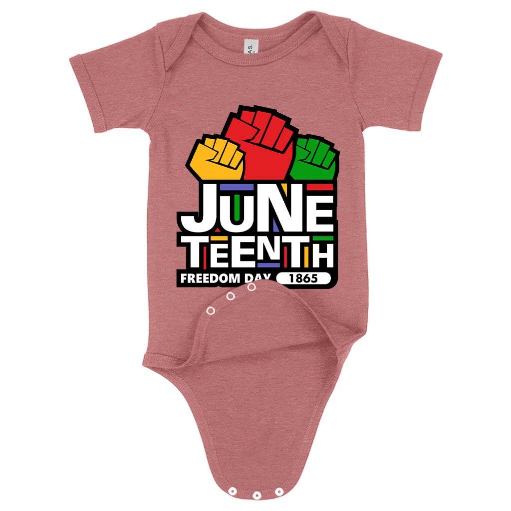 Baby Juneteenth 1865 Onesie Baby Clothing Kids & Baby Baby Juneteenth 1865 Onesie Baby Clothing Kids & Baby Color : Mauve Triblend|Peach Triblend|Ice Blue Triblend