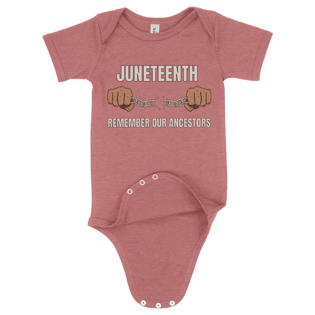 Baby Juneteenth Remember Our Ancestors Onesie – African American Juneteenth Onesies Baby Clothing Kids & Baby Baby Juneteenth Remember Our Ancestors Onesie - African American Juneteenth Onesies Baby Clothing Kids & Baby Color : Mauve Triblend|Peach Triblend|Ice Blue Triblend