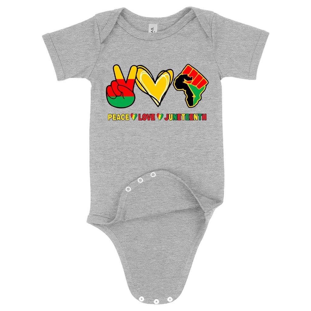 Baby Love Peace Juneteenth Onesie Baby Clothing Kids & Baby Baby Love Peace Juneteenth Onesie Baby Clothing Kids & Baby Color : Gray Triblend|Ice Blue Triblend|Peach Triblend