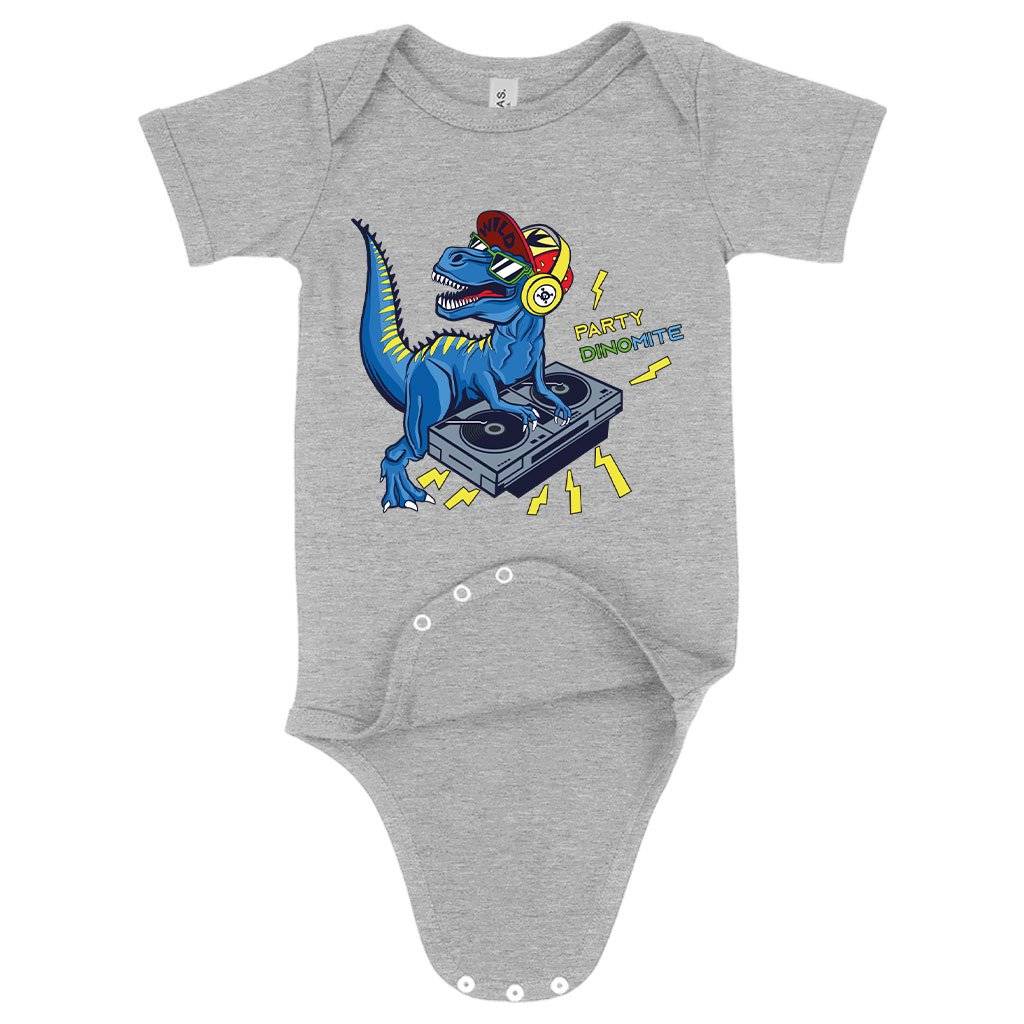 Baby Party DinoMite Onesie – Dinosaur Onesie Baby Clothing Kids & Baby Baby Party DinoMite Onesie - Dinosaur Onesie Baby Clothing Kids & Baby Color : Gray Triblend|Peach Triblend|Ice Blue Triblend