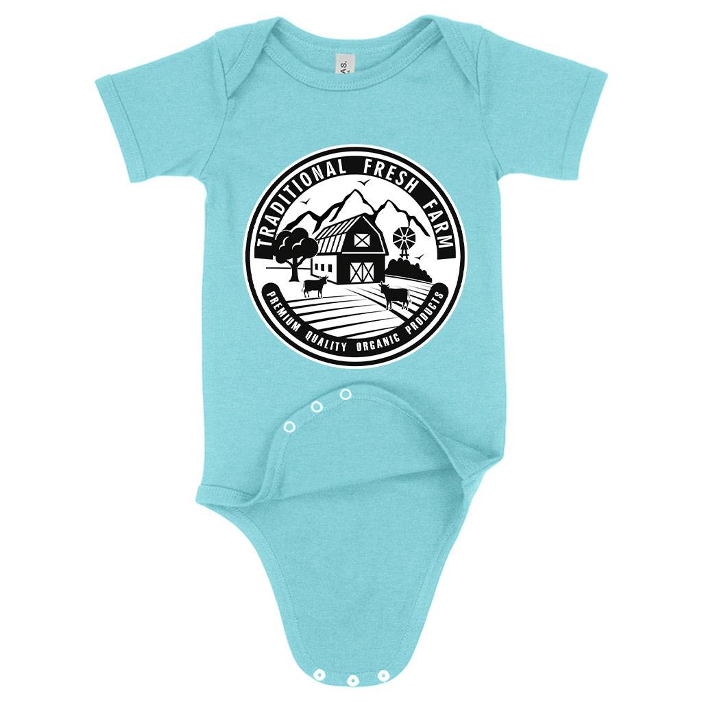 Baby Traditional Fresh Farm Onesie – Farm Designs Onesie – Farm Themed Onesie Baby Clothing Kids & Baby Baby Traditional Fresh Farm Onesie - Farm Designs Onesie - Farm Themed Onesie Baby Clothing Kids & Baby Color : Peach Triblend|Ice Blue Triblend|Gray Triblend