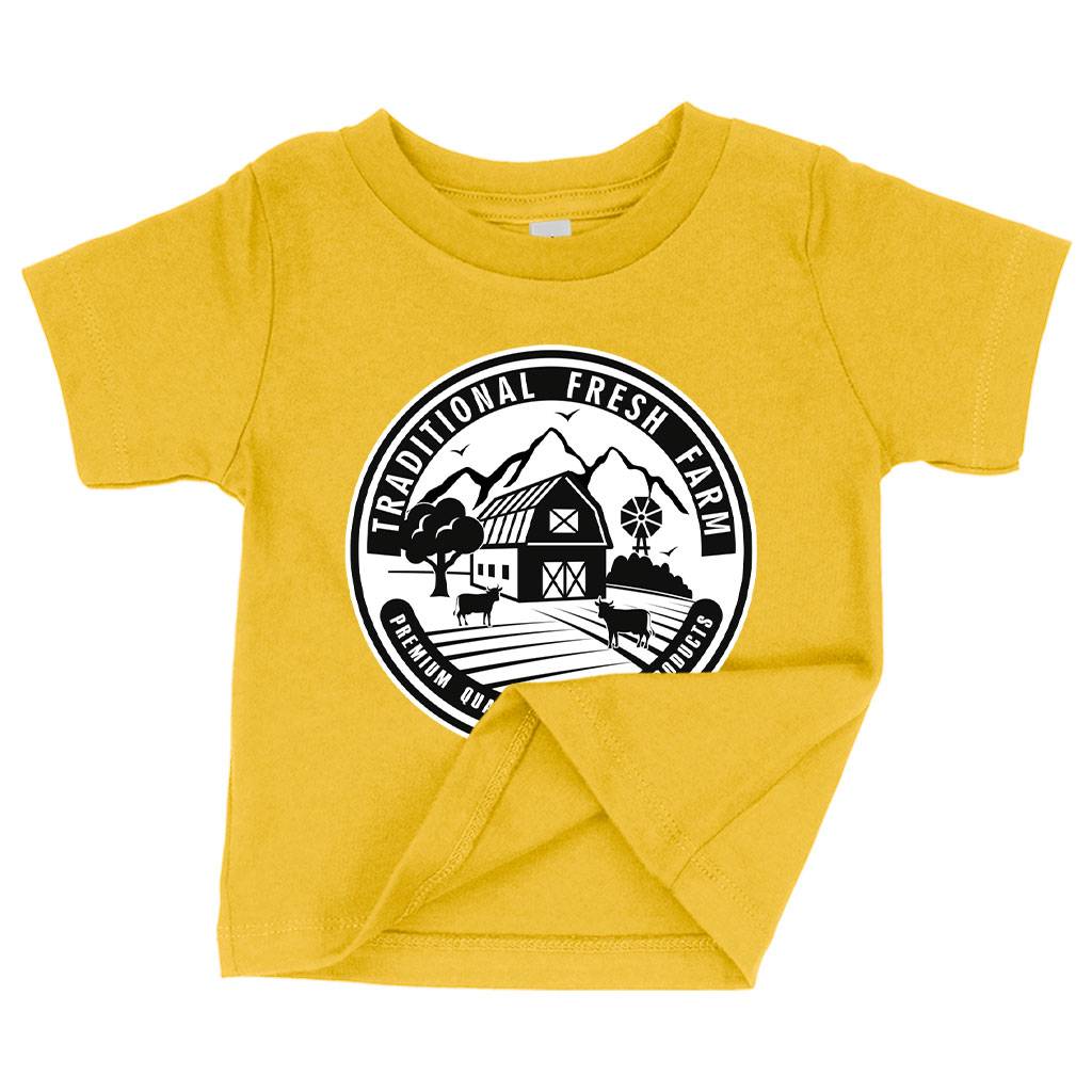 Baby Traditional Fresh Farm T-Shirt – Farm Designs T-Shirt – Farm Themed T-Shirt Baby Clothing Kids & Baby Baby Traditional Fresh Farm T-Shirt - Farm Designs T-Shirt - Farm Themed T-Shirt Baby Clothing Kids & Baby Color : White|Navy|Yellow