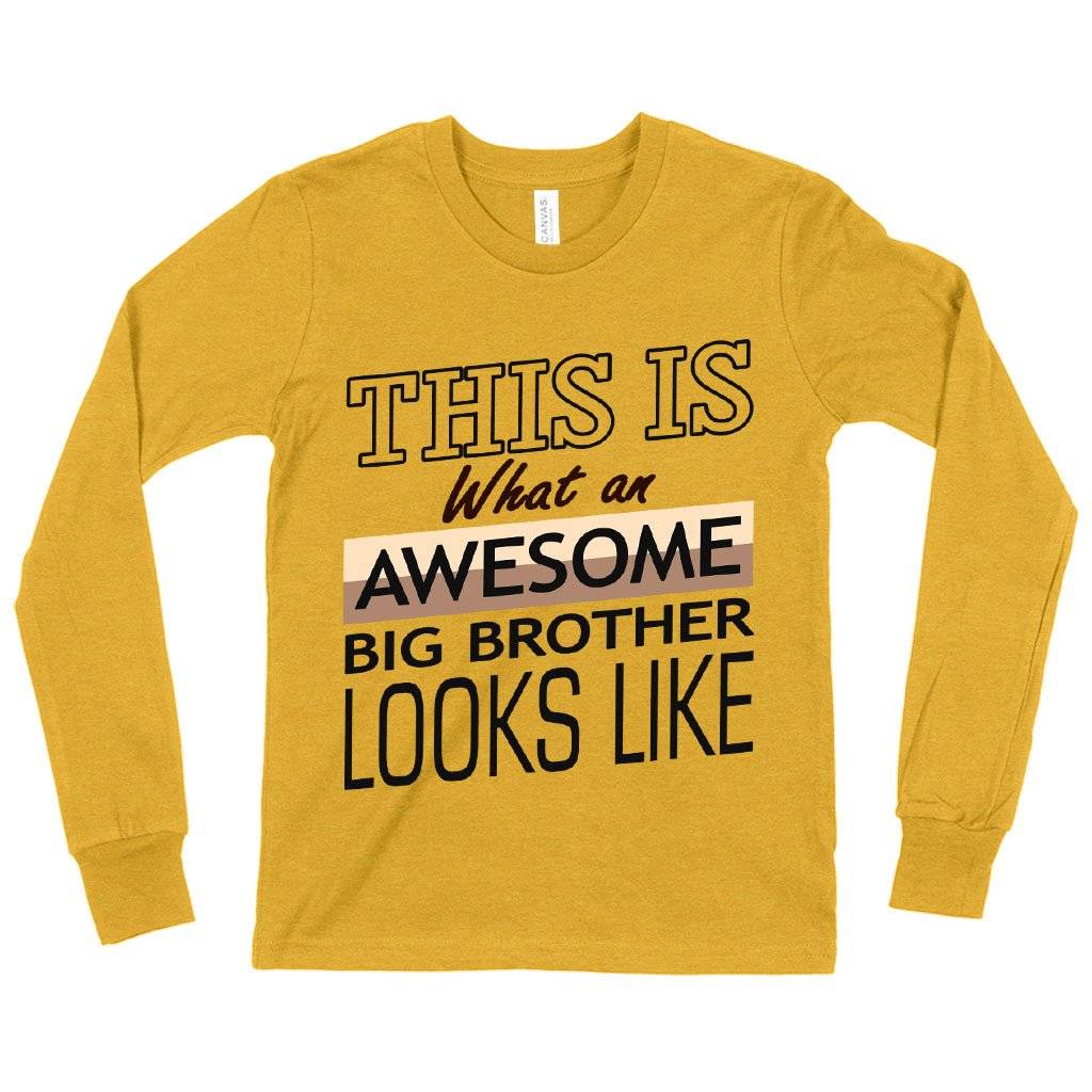 Kids’ Awesome Big Brother Long Sleeve T-Shirt – I’m the Big Brother T-Shirt – Funny Family T-Shirt Kids & Baby Kids’ Clothing Kids' Awesome Big Brother Long Sleeve T-Shirt - I'm the Big Brother T-Shirt - Funny Family T-Shirt Kids & Baby Kids' Clothing Color : Heather Yellow Gold|White|Black