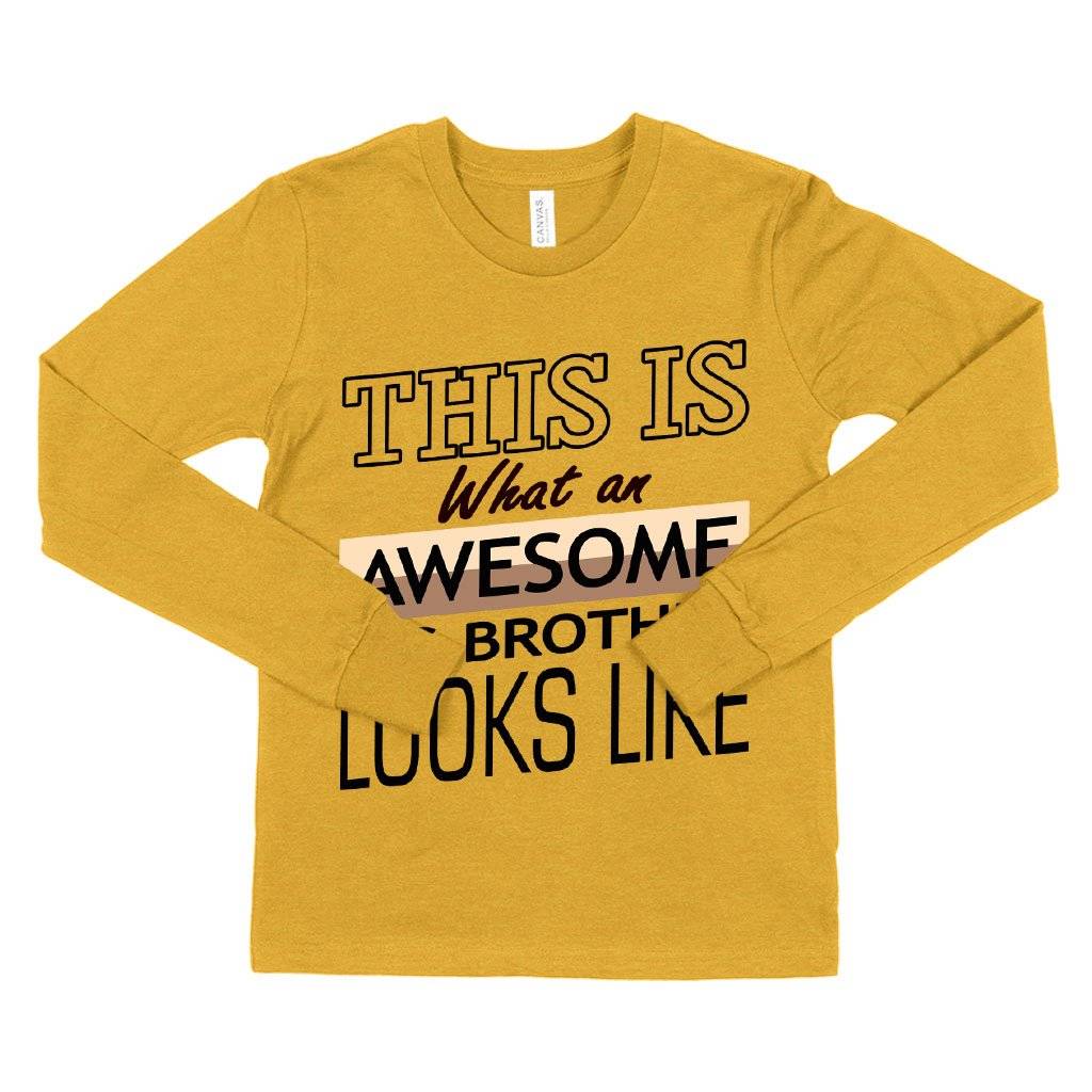 Kids’ Awesome Big Brother Long Sleeve T-Shirt – I’m the Big Brother T-Shirt – Funny Family T-Shirt Kids & Baby Kids’ Clothing Kids' Awesome Big Brother Long Sleeve T-Shirt - I'm the Big Brother T-Shirt - Funny Family T-Shirt Kids & Baby Kids' Clothing Color : Heather Yellow Gold|White|Black
